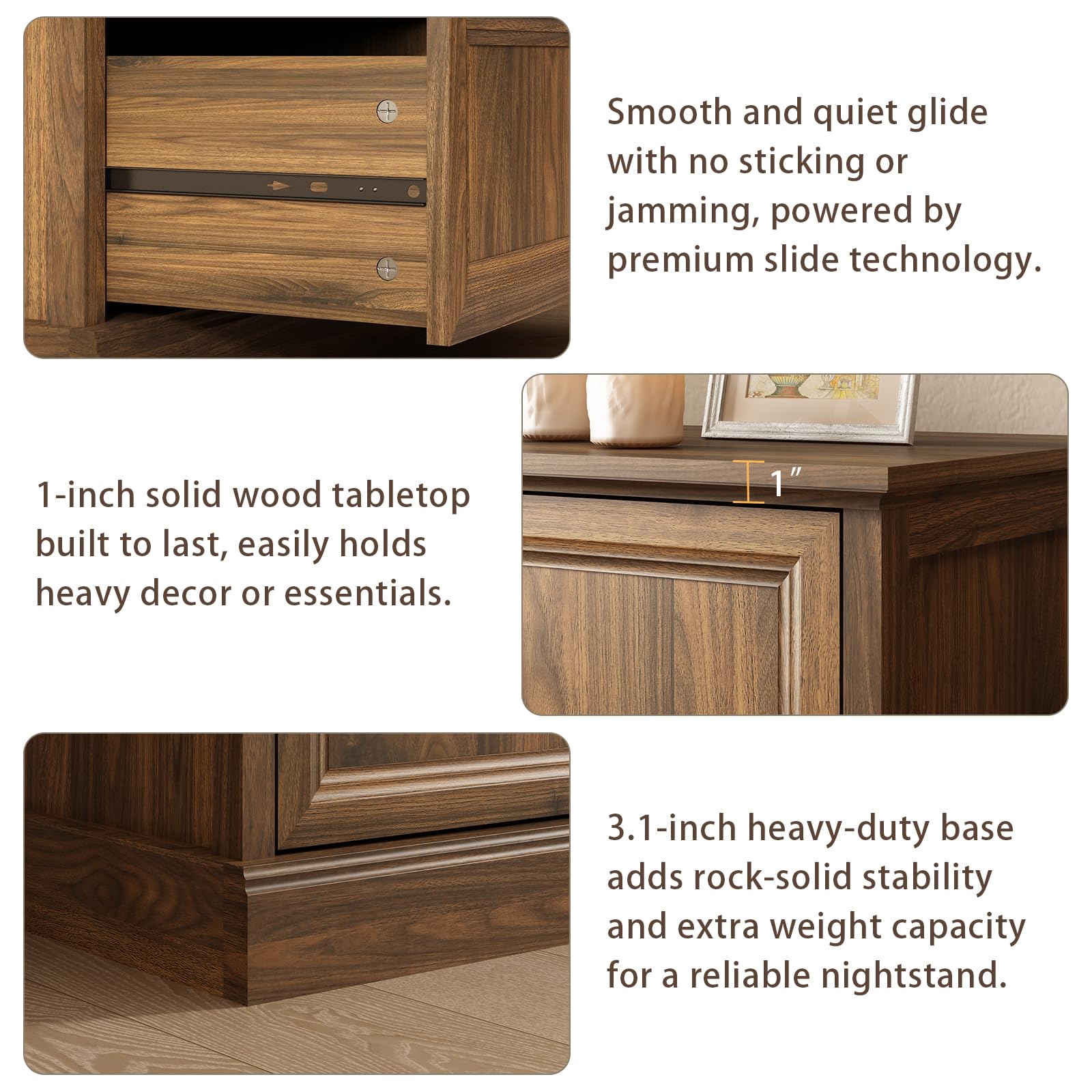 Farmhouse 5 Drawers Dresser for Bedroom, 44" Tall Brown dresser Wood Rustic Chest of Drawers with Wide Metal Handle,Natural Texture,Drawer Organizer for Bedroom,Living Room,Hallway and Entryway