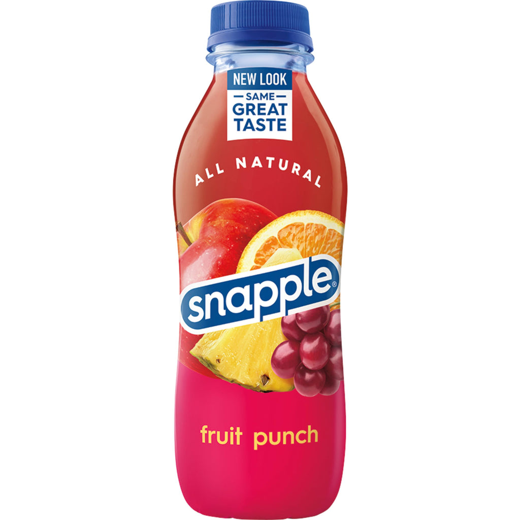 Snapple Apple Juice Drink, 16 fl oz recycled plastic bottle, 6 pack