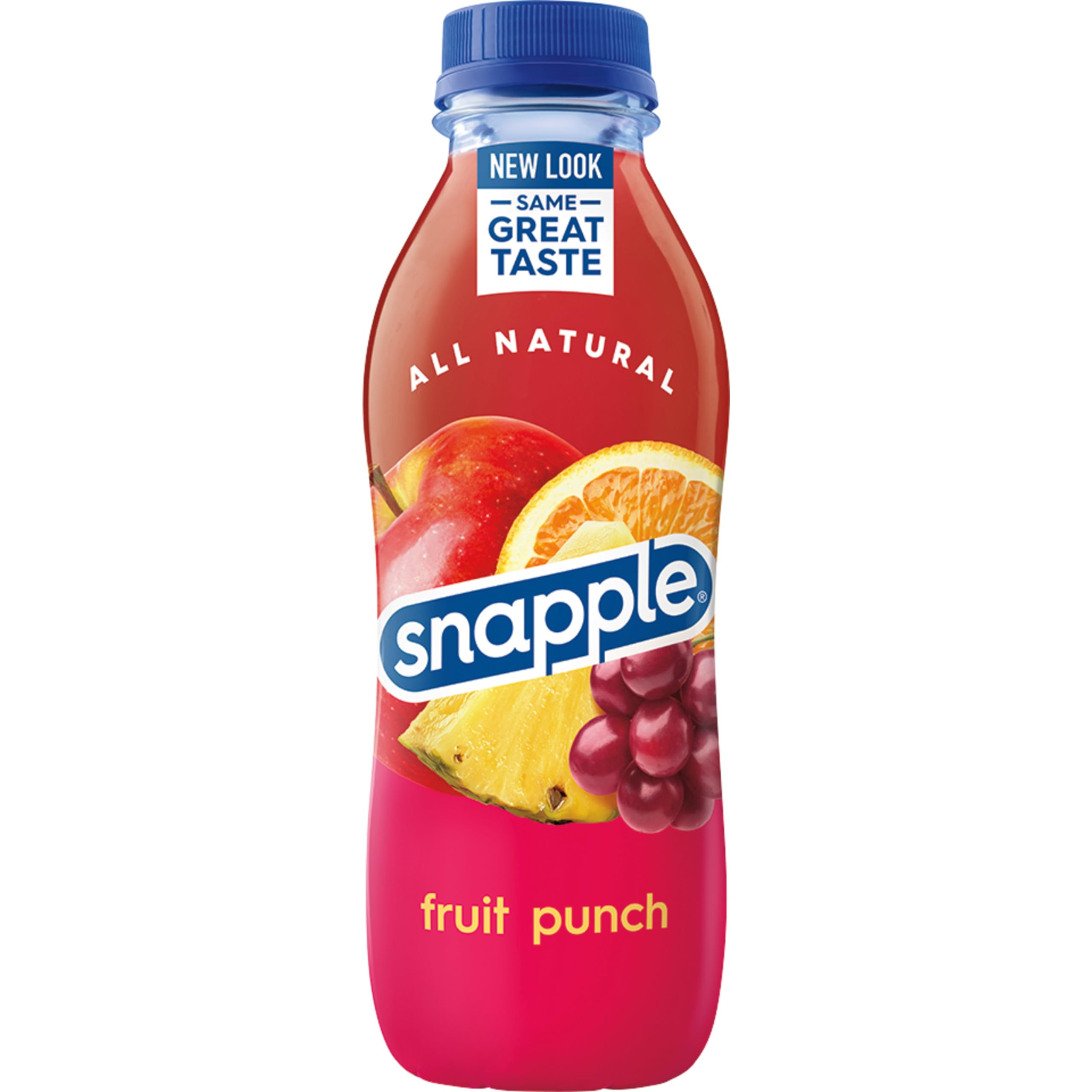 Snapple Apple Juice Drink, 16 fl oz recycled plastic bottle, 6 pack