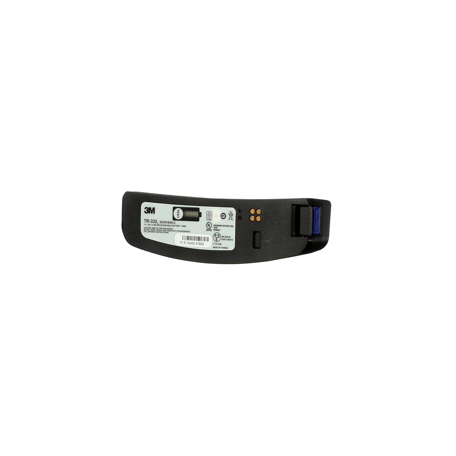 3M Versaflo 17364-case High Capacity Battery TR-332, for Versaflo TR-300 PAPR Black