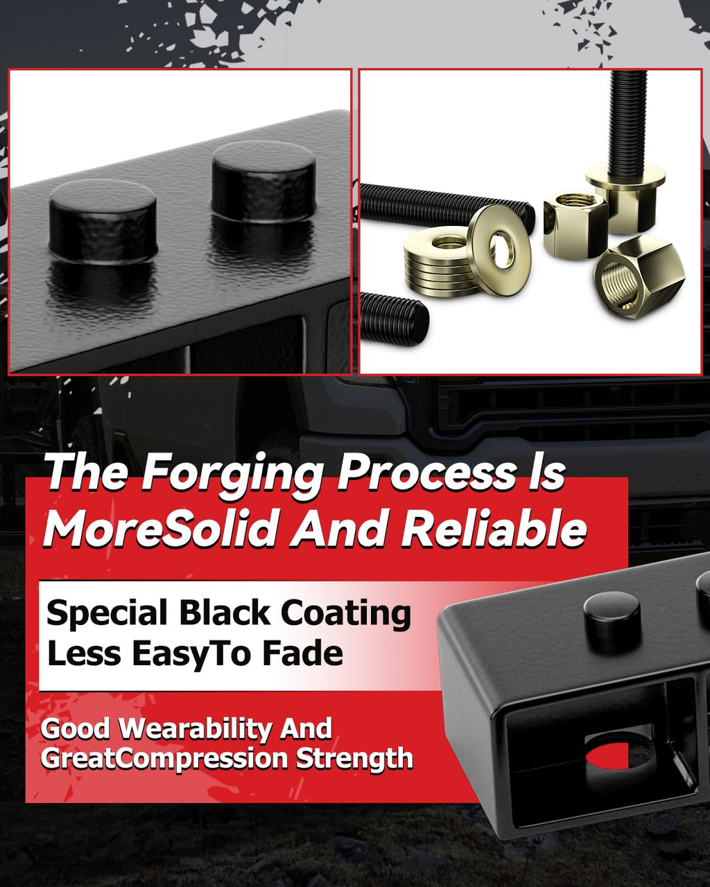 PROEZE 1.5" Front Leveling Lift Kits for 2004-2024 F150 2003-2018 Expedition 2005-2008 Mark LT, 1.5'' Forged Front Strut Spacers Lift Kits
