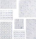 Amazon Basics Cabinet Door Bumpers, Clear Self Adhesive Pads for Surface Protection, Noise Reduction and Sound Dampening, Rubber Stoppers for Drawers and Cupboards, 300-Piece, 6.9 x 4.5 x 0.6 inch