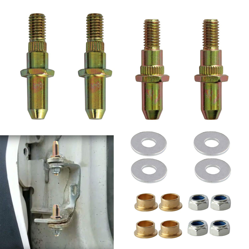 Door Hinge Pin and Bushing Kit Hinge with Pin LEDAUT Replacement for Ford F150-F350 Bronco SUV