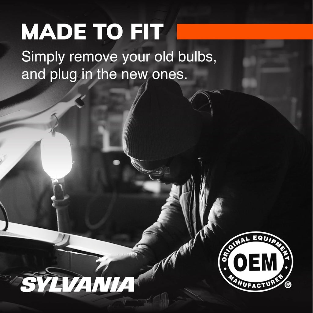 SYLVANIA - 9005 SilverStar Ultra - High Performance Halogen Headlight Bulb, High Beam, Low Beam and Fog Replacement Bulb, Brightest Down Road with Whiter Light, Tri-Band Technology (Contains 2 Bulbs)