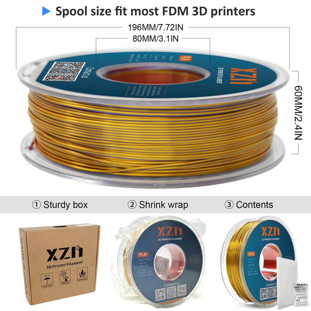 PLA Filament 1.75mm, 3D Printer Filament 1kg Spool (2.2lbs), Neatly Wound, +/- 0.02mm Precision, No Clog/Bubble, Excellent Layer Adhesion, Fits Most FDM Printers, Apple Green