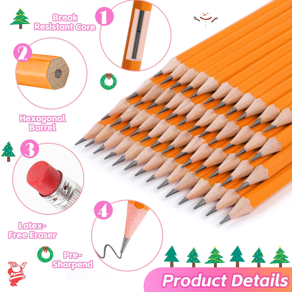 Donyang 600 Pack #2 HB Pencils Bulk, Pre-Sharpened with Erasers, Teacher Supplies Office Essentials Accessories, Number 2 HB Yellow Pencils for Writing, Drawing and Sketching