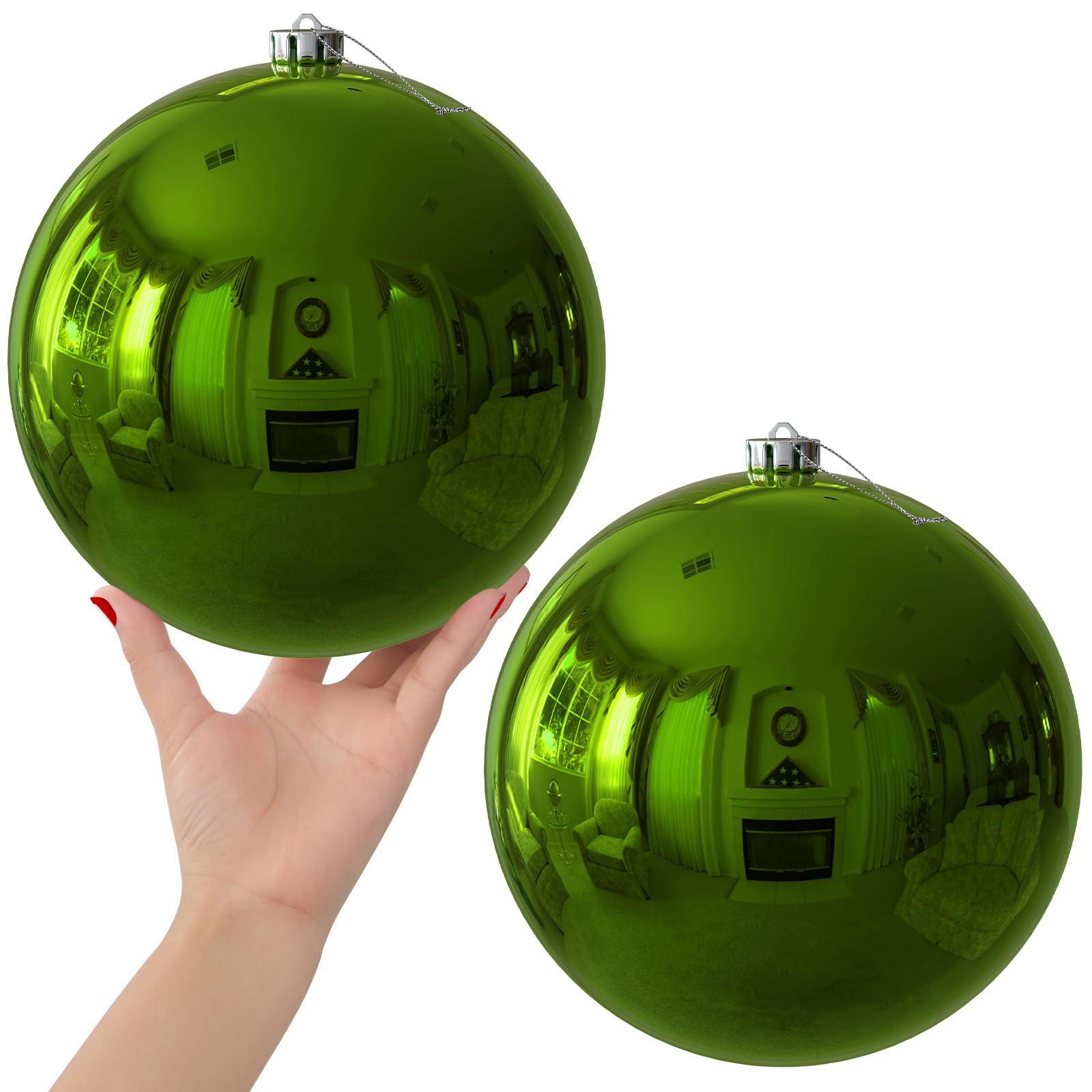 Bubblegun Pink 1.6" Small Christmas Balls Christmas Tree Decoration Ornaments Shatterproof Hanging Balls for Birthday Halloween Holiday Wedding Decorations Set of 12pcs