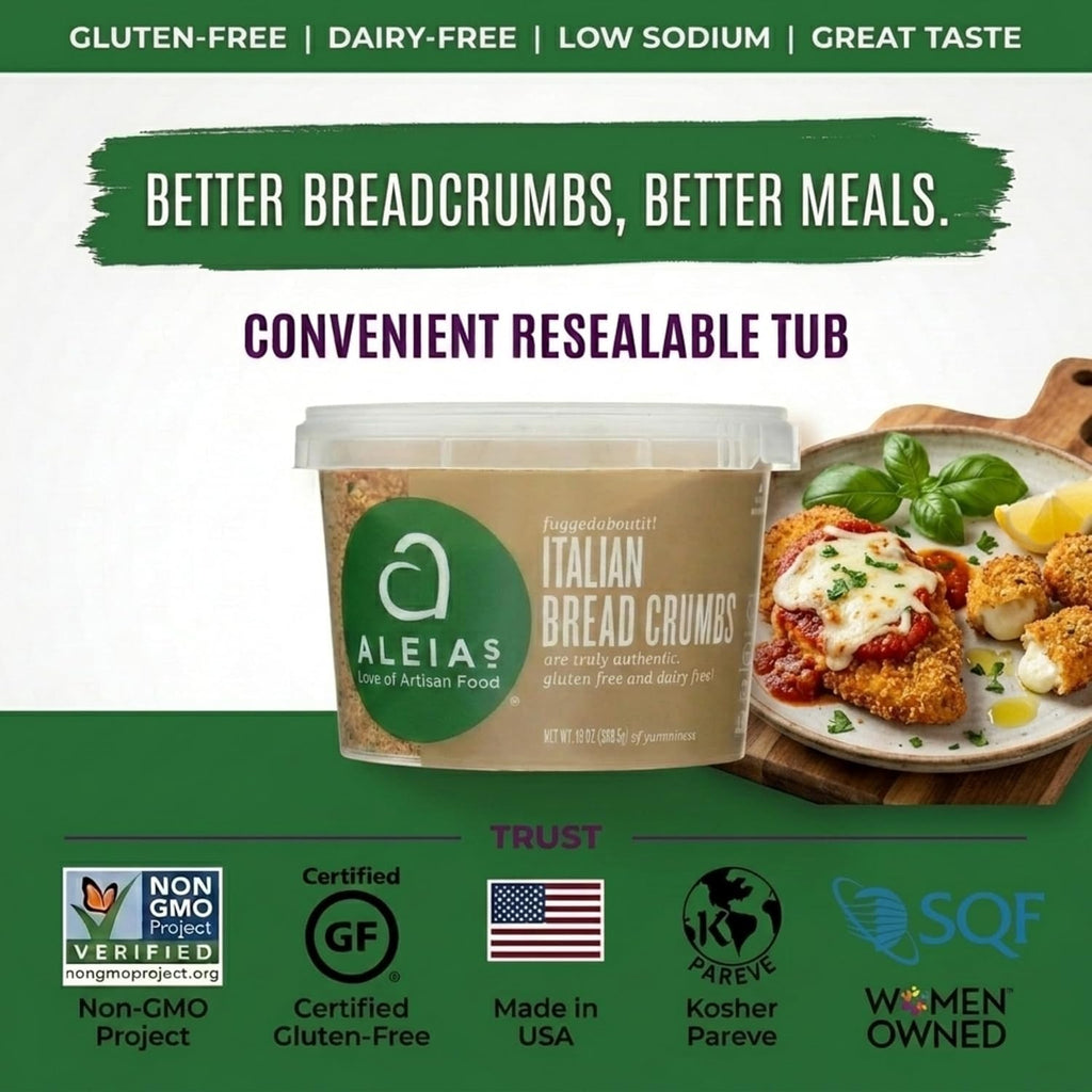 Aleias Gluten Free Bakery Italian Bread Crumbs, 13 OZ