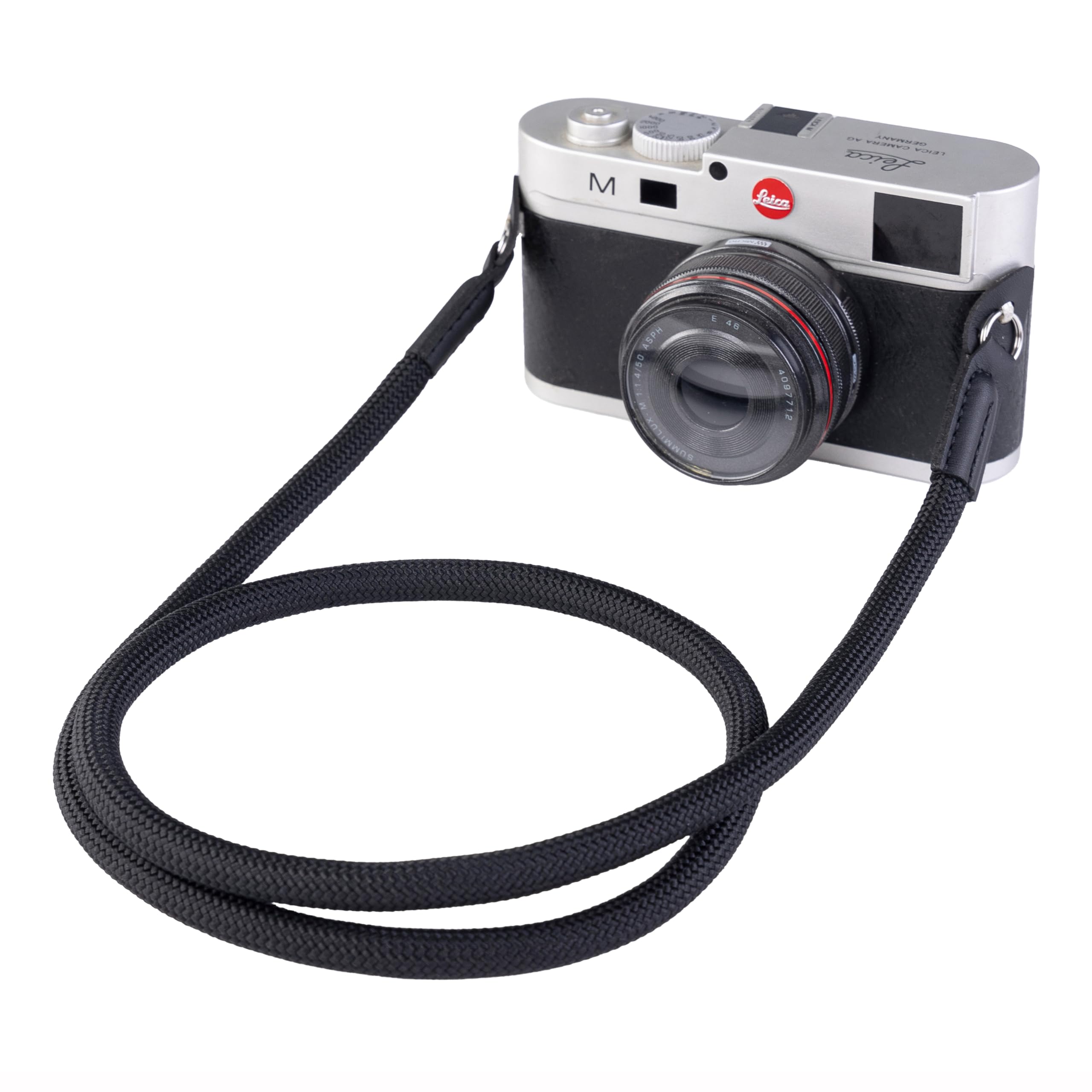 Camera Strap Vintage 100cm Nylon Climbing Rope Camera Neck Shoulder Strap for Micro Single and DSLR Camera.(Black)