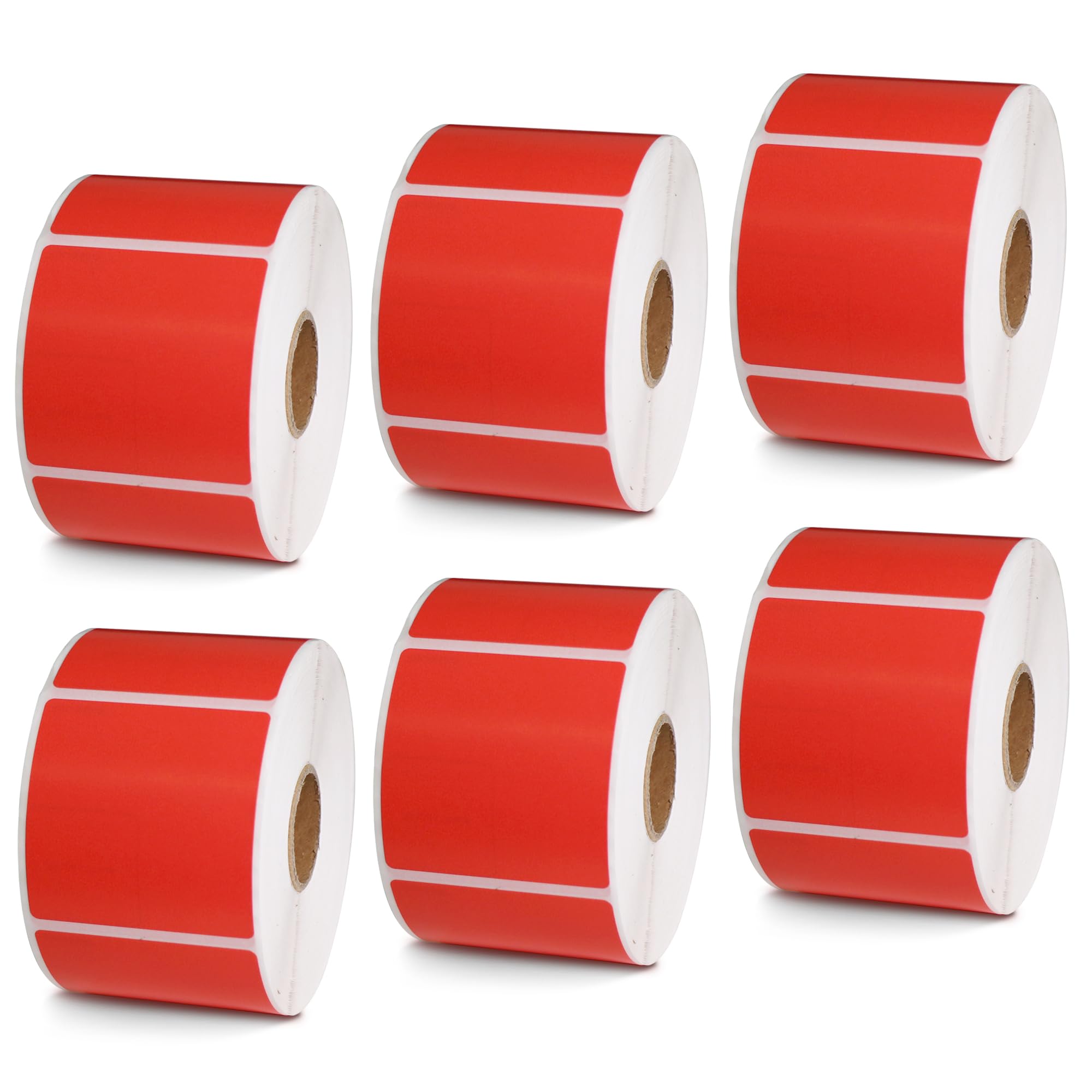 BETCKEY - 1" x 0.5" Small Labels Compatible with Zebra & Rollo Label Printer, Premium Adhesive & Perforated[Light Blue, 6 Rolls, 14580 Labels]