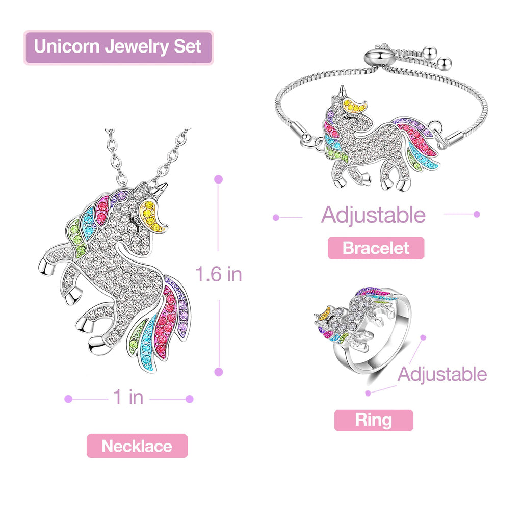 Unicorn Princess Dress Up Clothes for Little Girls – Costume, Jewelry and Headband