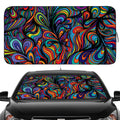Gven Windshield Sun Shade for Car Front Window Cover Sunshades Visor Automotive Sun Shield for Full-Size Sedan & SUV, Mid-Size SUV, Sports Cars Mid-Size Pickup Truck Car Accessories(Abstract, L)