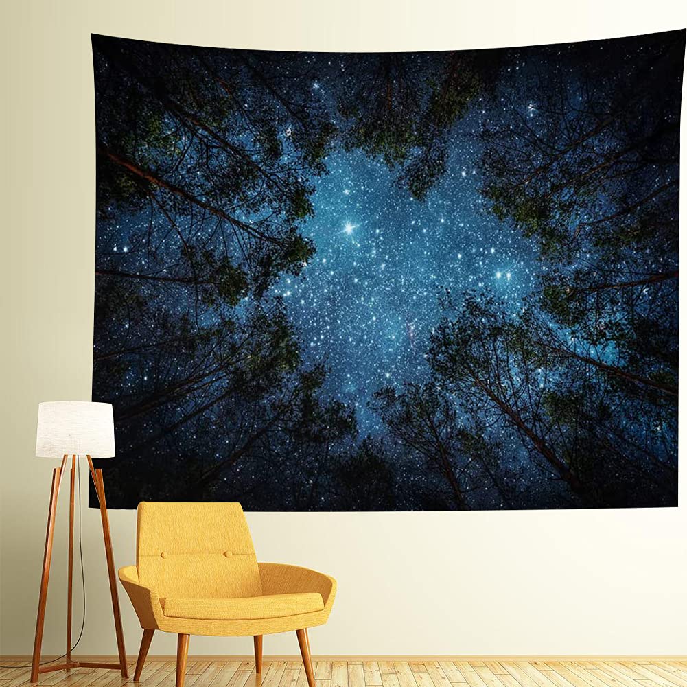 Llamazing Forest Landscape Home Decor - Living Room & Bedroom Magic Tapestry (Sunlight&Creek, 60''L51''W)