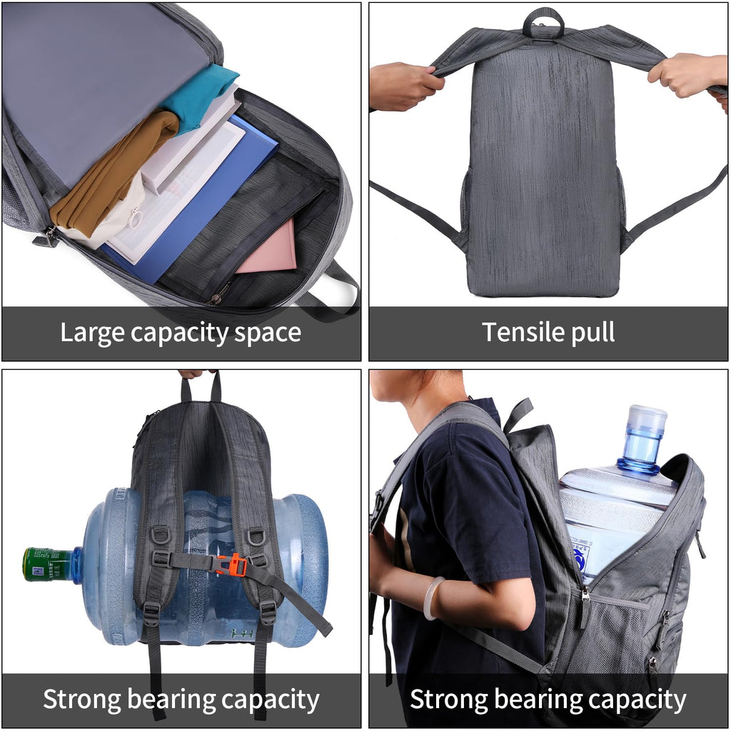 FENGDONG 35L Lightweight Foldable Waterproof Packable Travel Small Hiking Backpack Daypack for men women