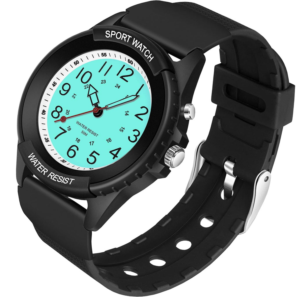 PROKING Waterproof Nurse Watch for Medical Professionals Students Women Men, Night Light, 12/24 Hour Military Time Easy to Read Dial, Second Hand Watch for Nursing Day Gifts