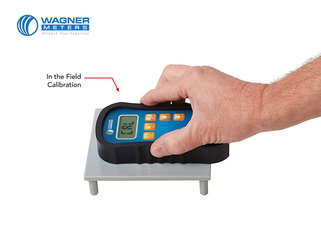 Orion® 910 Pinless Wood Moisture Meter Kit by Wagner Meters | Accurate, Non-Damaging, Deep Depth Lumber Moisture Measurement, On-site Calibration (Standard Calibrator)