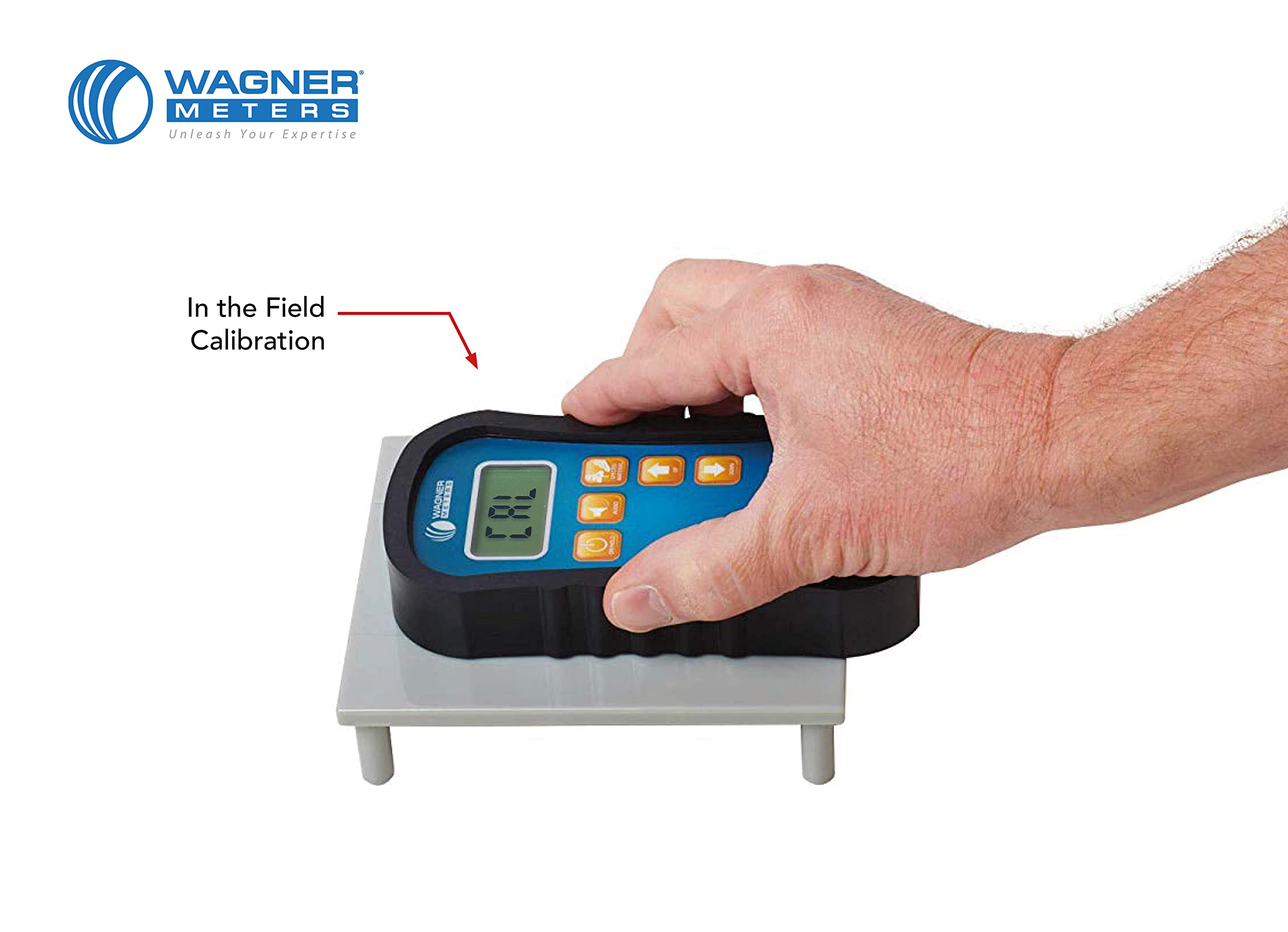 Orion® 910 Pinless Wood Moisture Meter Kit by Wagner Meters | Accurate, Non-Damaging, Deep Depth Lumber Moisture Measurement, On-site Calibration (Standard Calibrator)
