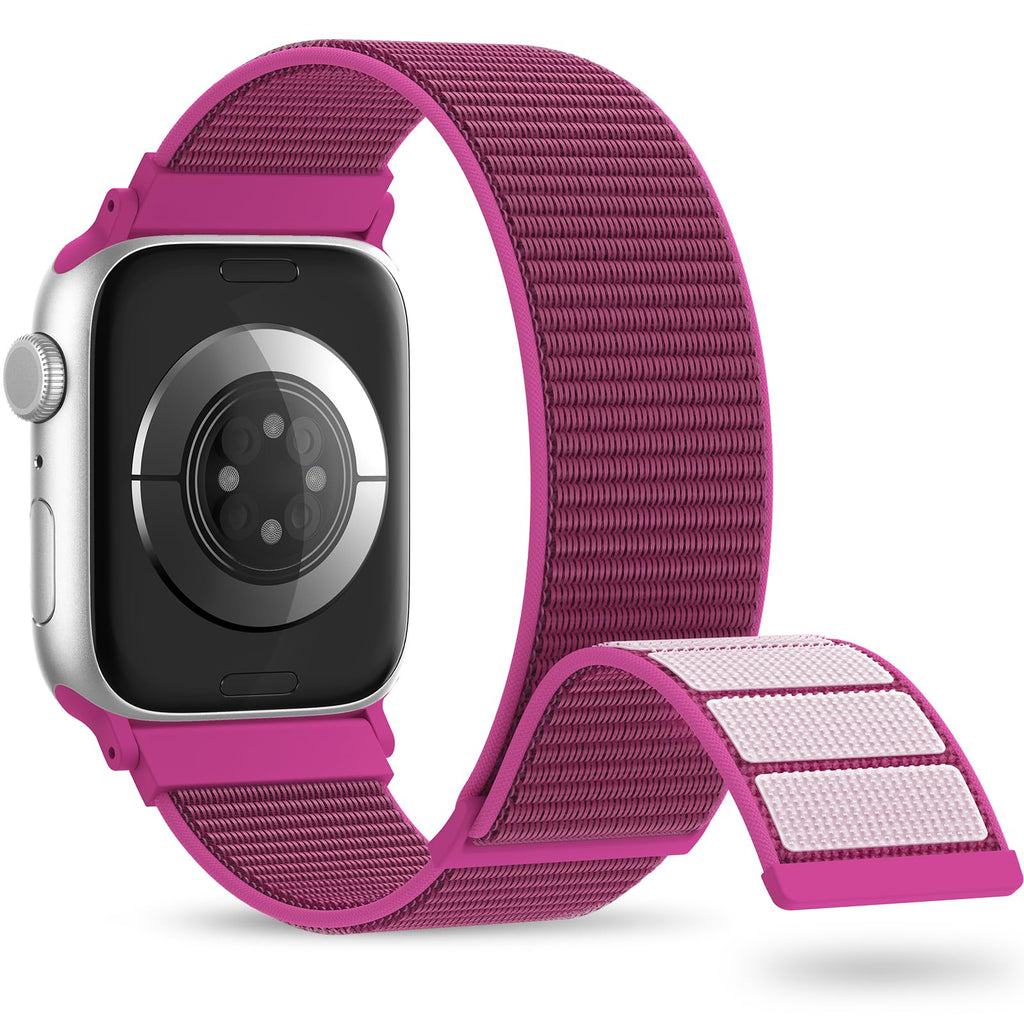 Nylon Sport Band Compatible with Apple Watch Band 38mm 40mm 41mm 42mm 44mm 45mm 46mm 49mm, Adjustable Breathable Women Men Braided Strap Loop for iWatch Series 11/10/9/8/7/6/5/SE Ultra 3/2/1