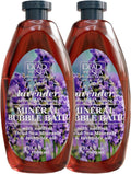 Dead Sea Collection Bubble Bath with Almond Vanilla for Women and Men - Sweet Almond Oil and Dead Sea Salt - Nourishing and Moisturizing Skin - Pack of 2 (67.6 fl.oz)