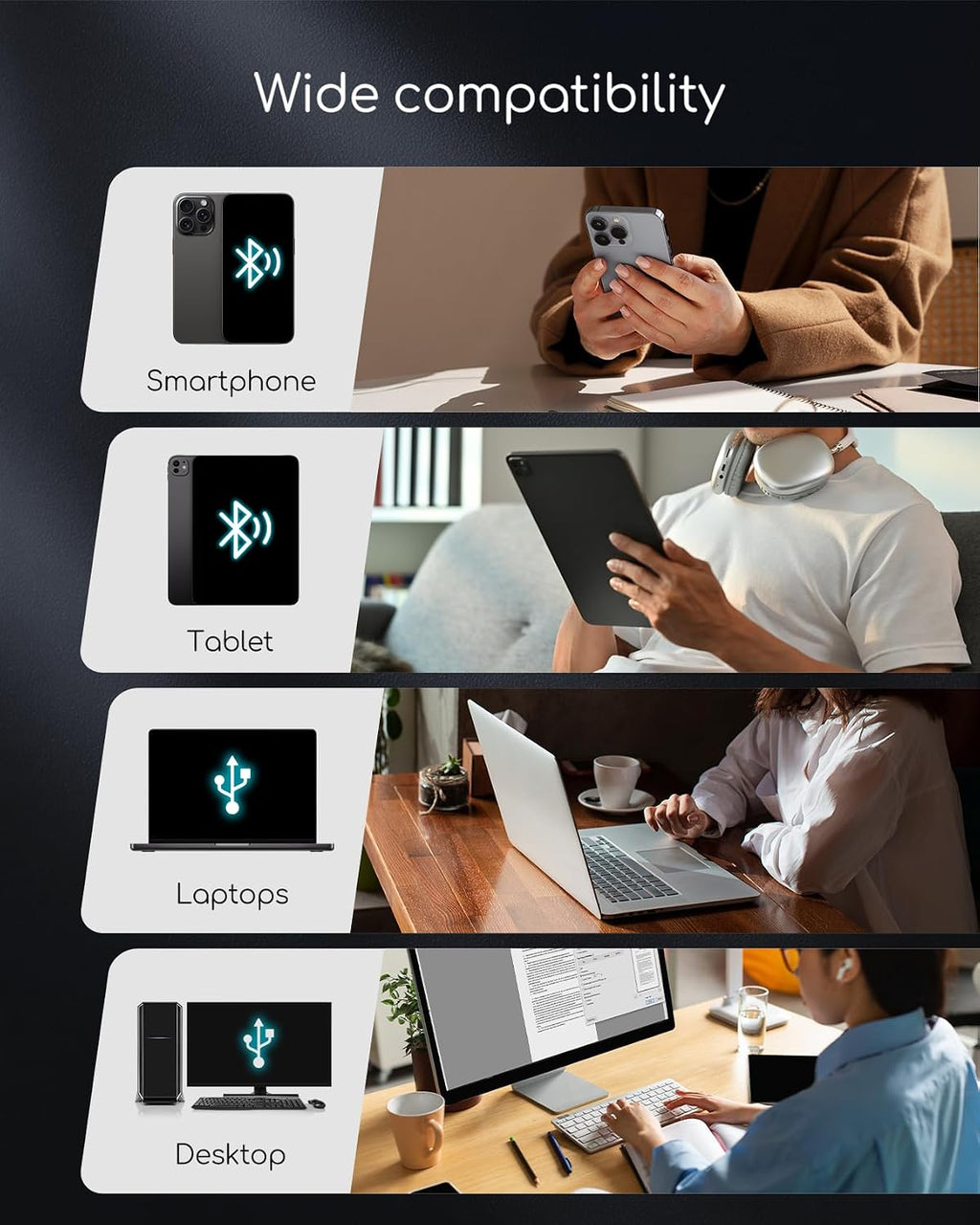 TATTMUSE Portable Thermal Printer, Bluetooth Printers Wireless for Travel Home Use, Mini Compact Printer