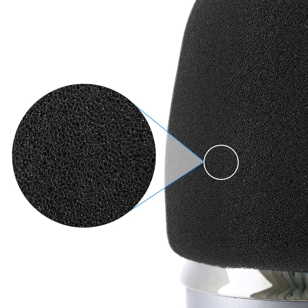 YOUSHARES 2PCS Blue Yeti Pop Filter for Blue Yeti Microphone, Yeti Foam Windscreen with Dead Cat Blue Yeti Mic Cover for Yeti Mic and Blue Yeti Pro USB Microphone