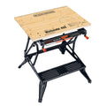 BLACK+DECKER Portable Workbench, Project Center and Vise with IRWIN QUICK-GRIP Clamps, One-Handed, Mini Bar, 6-Inch, 4-Pack (WM425-A & 1964758)