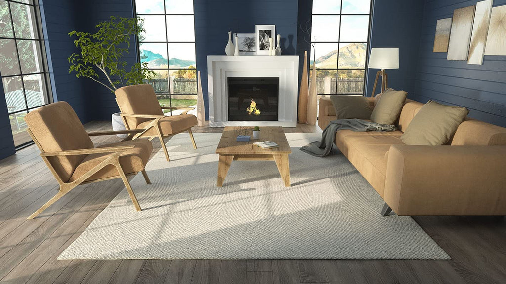 Momeni Charles Wool Hand Tufted Contemporary Indoor Area Rug, Blue, 2' X 3'