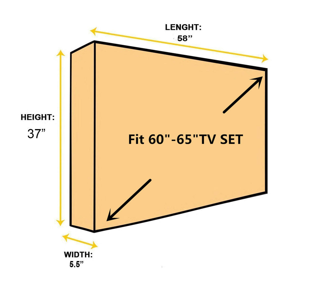 Outdoor 22”-24“-26" TV Set Cover,Scratch Resistant Liner Protect LED Screen Best-Compatible with Standard Mounts and Stands (Beige)