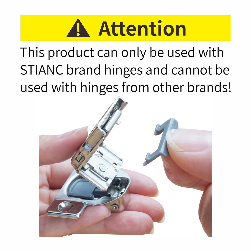 10 Pack 86 Degree Angle Restrictor/Restriction Clip for Soft Close Hinges, Kitchen Cabinet Door Restraints