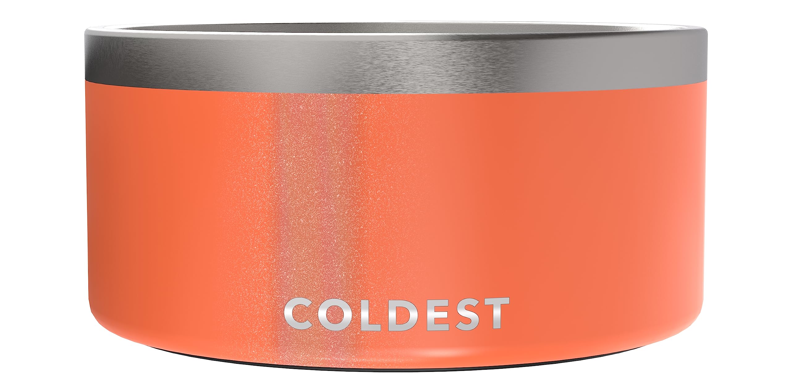 Coldest Dog Bowl - Anti Rust Metal, Non Slip, 3 Layers Insulated Stainless Steel Dog Bowls - Spill Proof & Heavy Duty - Water Bowl for Dogs, Cats & Pets, Dish Washer Safe (21 oz, Mars Red Glitter)