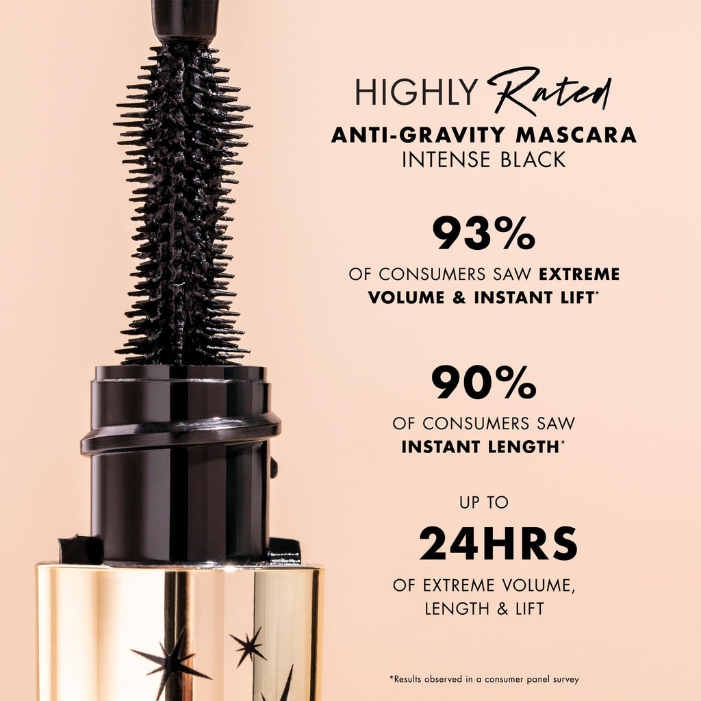 Milani Mascara Volume and Length, Highly Rated Anti-Gravity Black Shade with Castor Oil and Molded Hourglass Shaped Lash Coating Mascara Wand