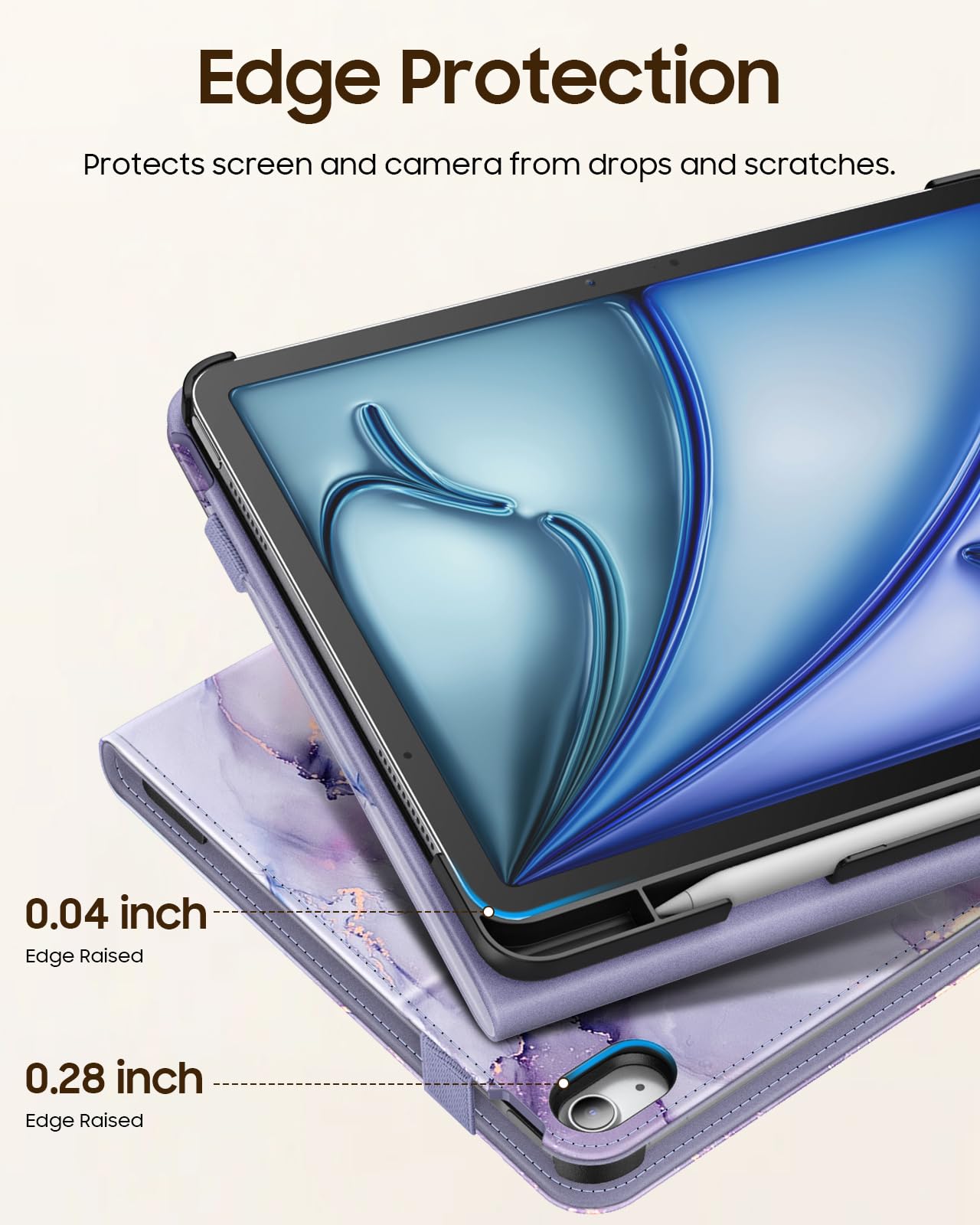 Fintie Case for iPad Air 11-inch M4/M3/M2 (2026/2025/2024), iPad Air 5th/4th Generation (2022/2020) 10.9 Inch, Multi-Angle Viewing Protective Cover with Pencil Holder & Pocket, Black