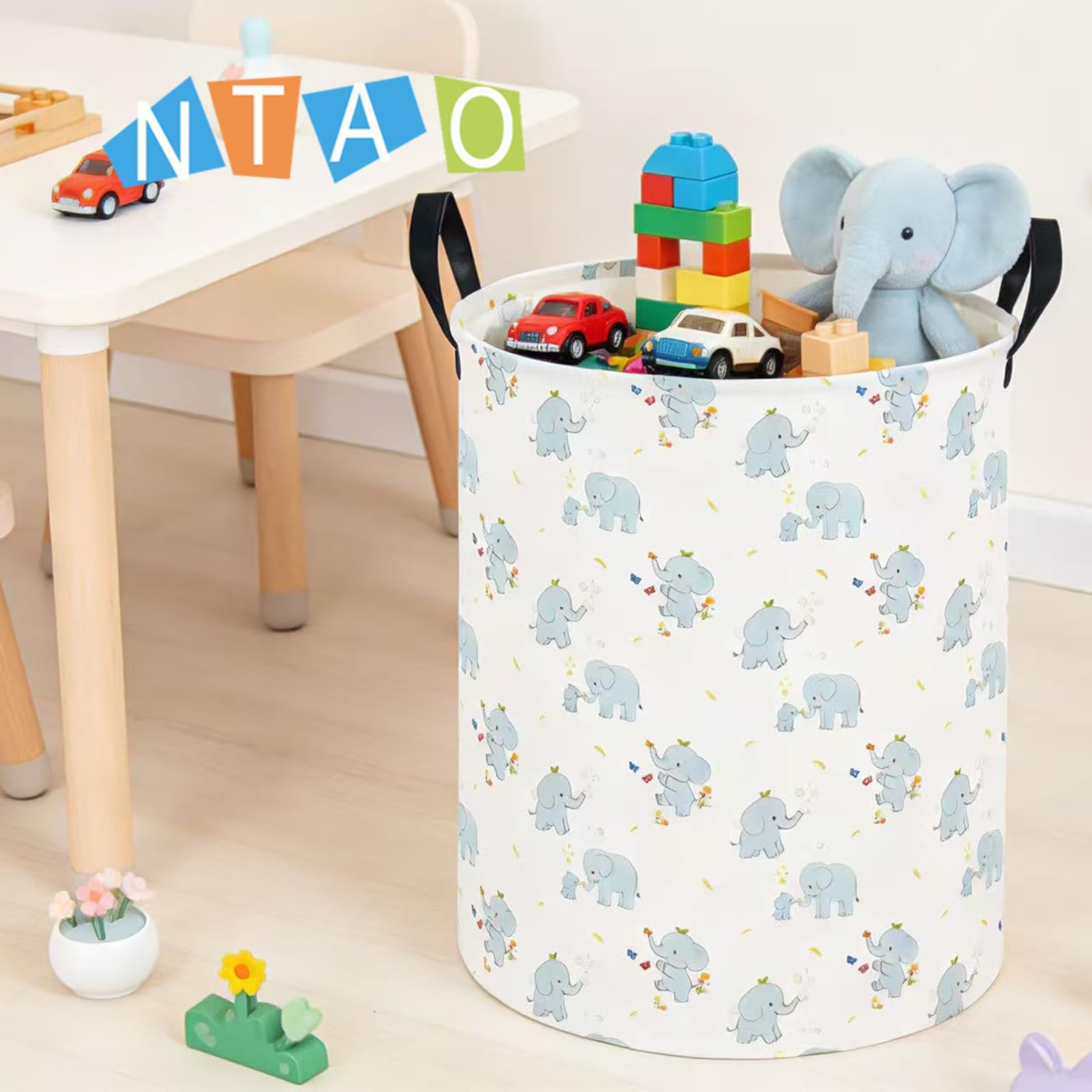 NTAOHAMPER Laundry Hamper, Laundry Basket, Waterproof Storage Bin for Bedroom, Clothes Organizer Basket, Books Box, Room Decor(Animal)