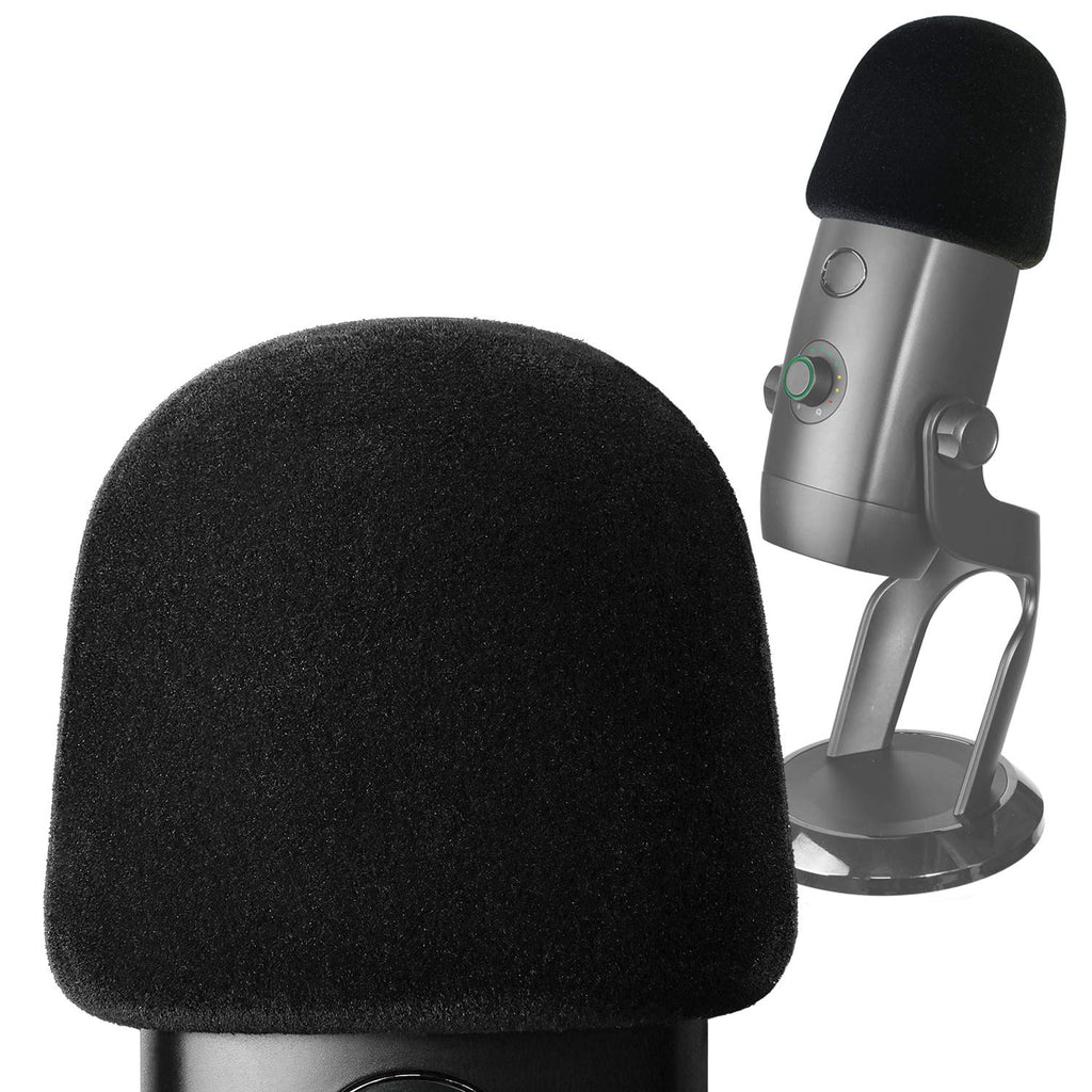 YOUSHARES 2PCS Blue Yeti Pop Filter for Blue Yeti Microphone, Yeti Foam Windscreen with Dead Cat Blue Yeti Mic Cover for Yeti Mic and Blue Yeti Pro USB Microphone