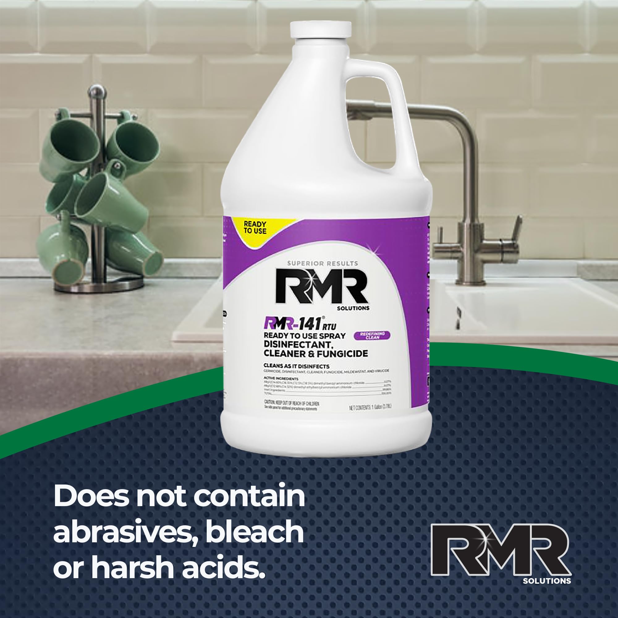 RMR-141 EPA Registered Mold and Mildew Killer, Eliminates Odors, Removes Mold, Mildew, Bacteria, and Viruses, 32-Ounce Bottle