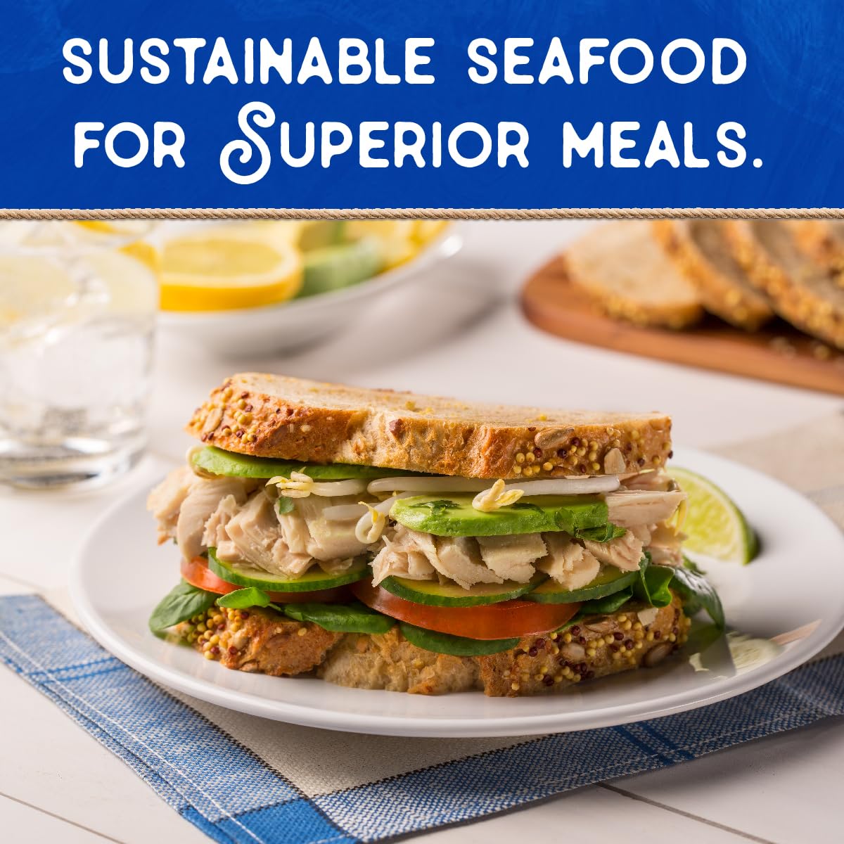 Blue Harbor Fish Co. Wild Albacore Tuna in Water with No Salt Added, 4.6 Ounce