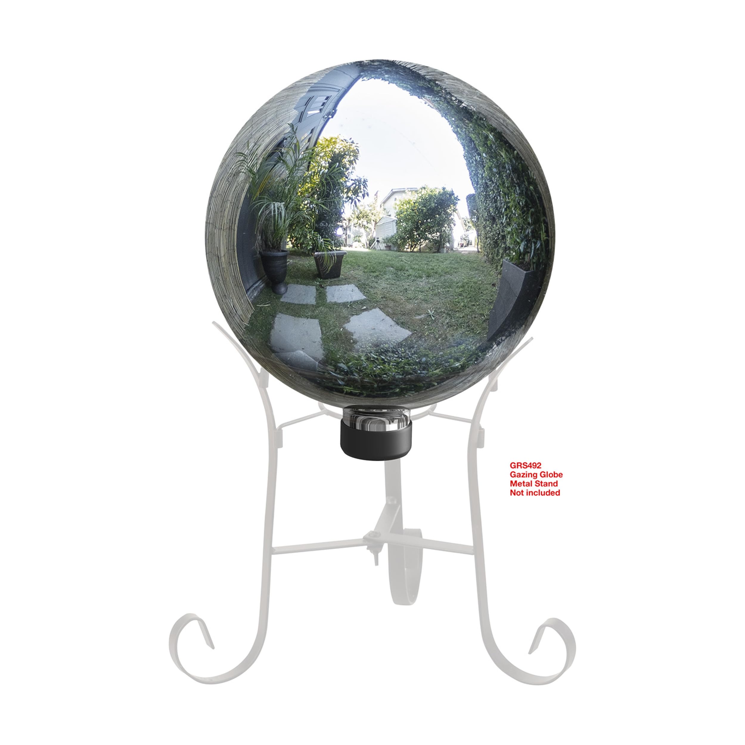 Alpine Corporation | 10" Indoor/Outdoor Glass Gazing Globe — Festive Garden & Yard Décor Accent — Blue