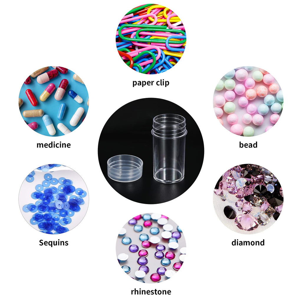Douorgan Diamond Painting Storage Containers Portable Bead Organizer Shockproof Bead Art Storage Case Jewelry Beads Storage Box (30 Small Boxes)