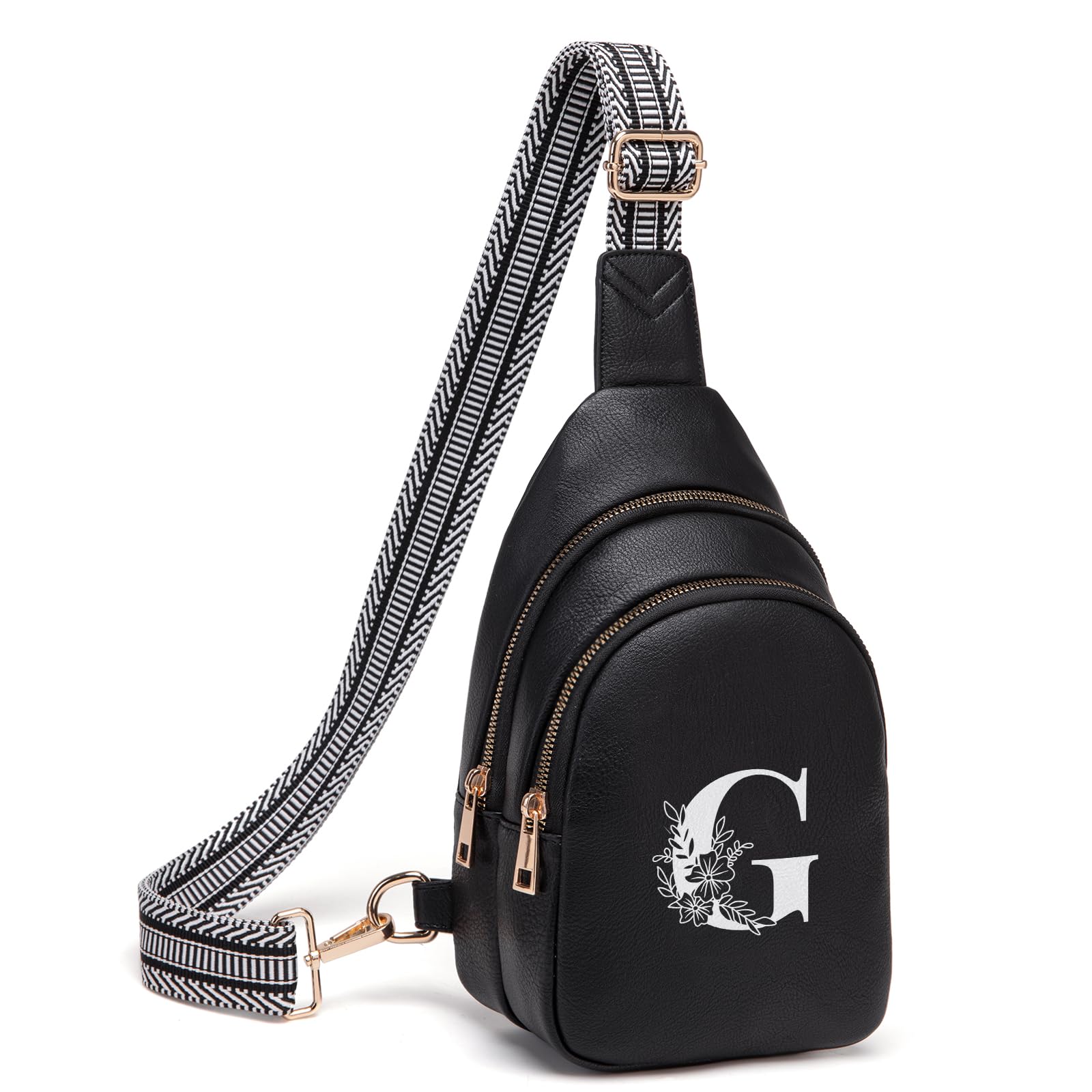 Viverte Crossbody Bags for Women Initial Sling Bag Cross Body Fanny Packs Personalized Gifts for Mom Women Wife