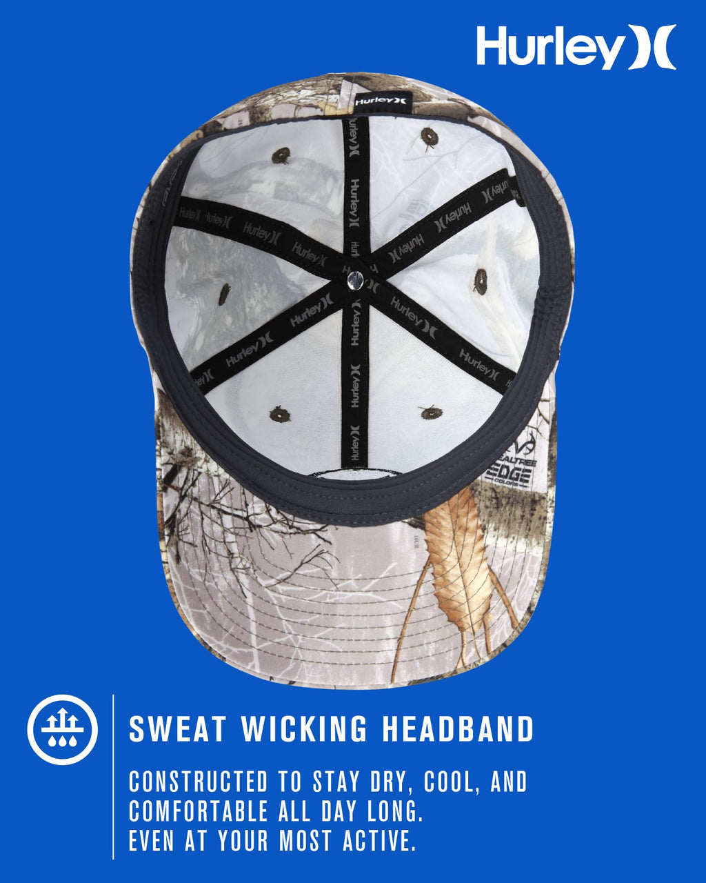 Hurley Men's Caps - One & Only Flexfit Baseball Cap - Fitted Hats for Men (S-XL)