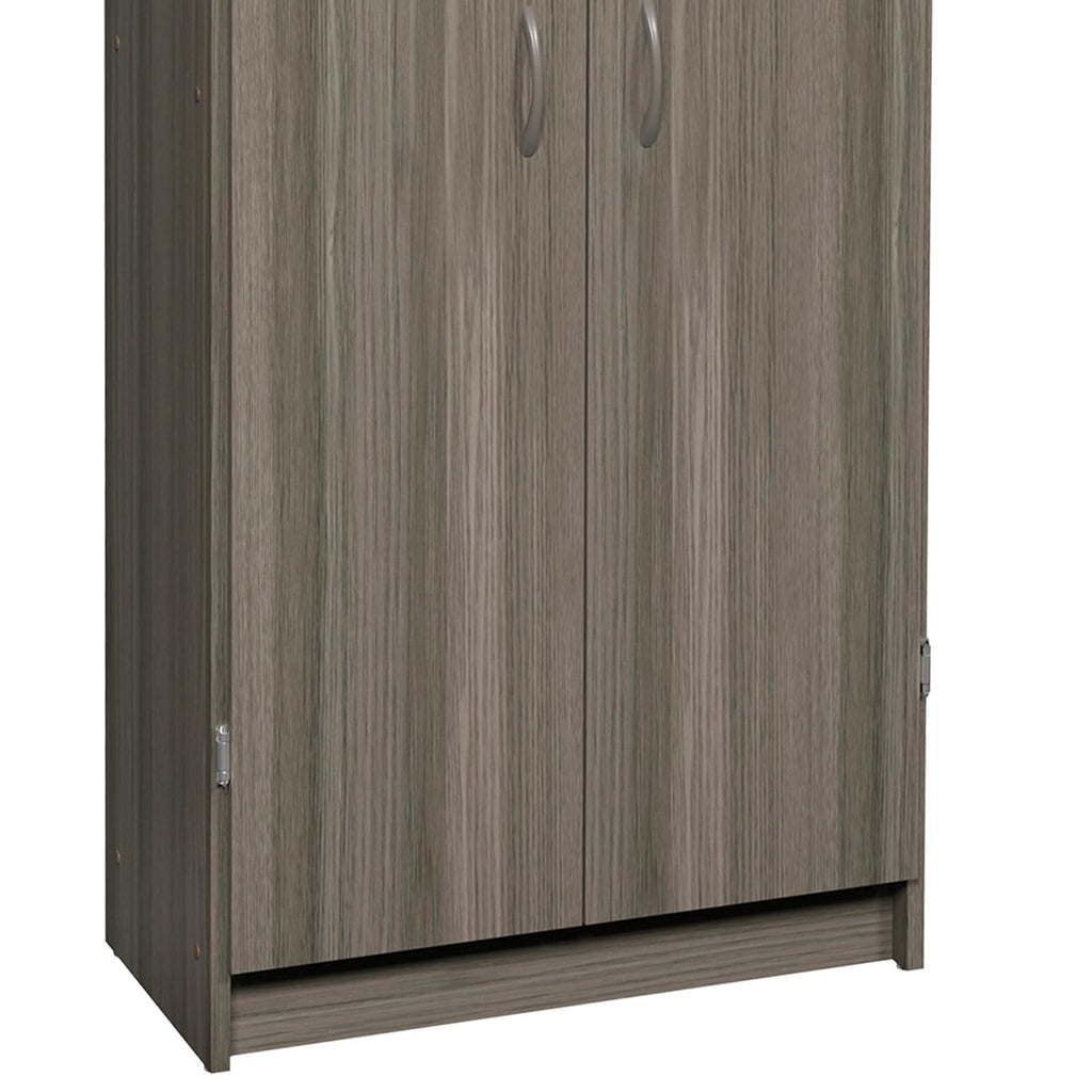 ClosetMaid Pantry Cabinet Cupboard with 2 Doors, Adjustable Shelves, Standing, Storage for Kitchen, Laundry or Utility Room, Natural Gray