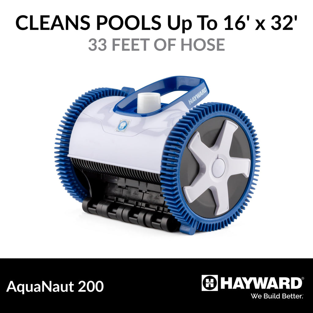 Hayward Aquanaut 200 Suction Pool Cleaner for In-Ground Pools up to 16 x 32 ft (Automatic Pool Vacuum) W3PHS21CST