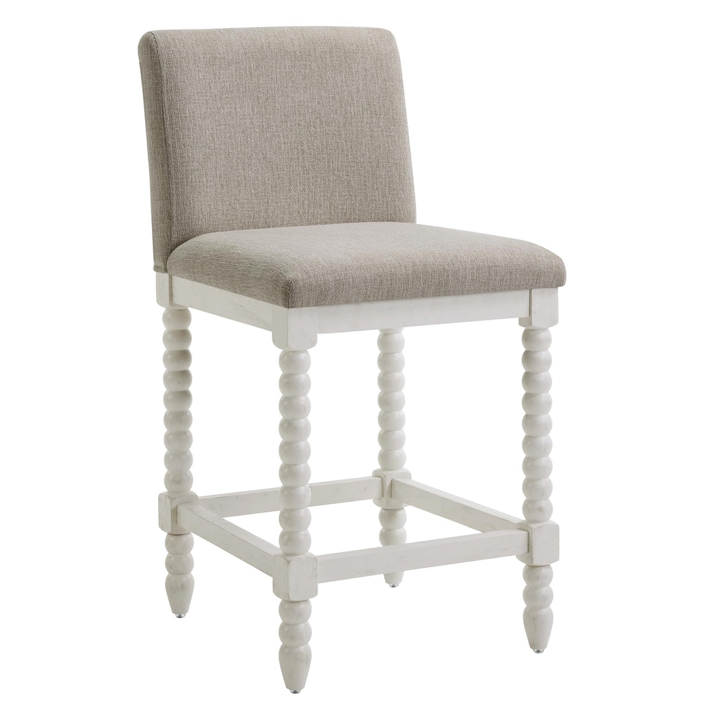 DUHOME Spindle Counter Stool with Padded Spring Seat,Wooden Bar Stools Farmhouse 26 Inch Counter Height Stools Chairs with Spindle Back for Kitchen Island