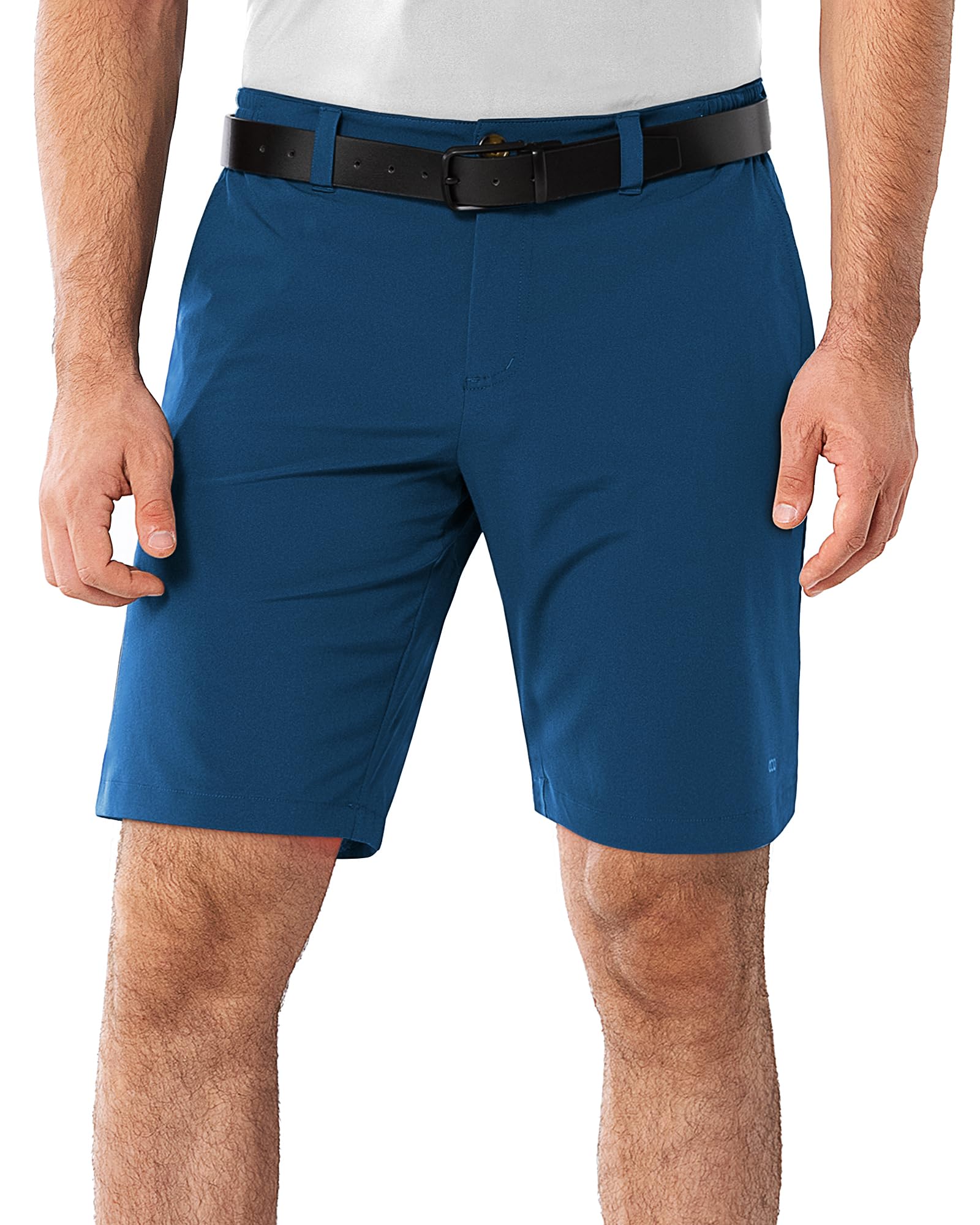33,000ft Men's Golf Shorts 9" Dry Fit Stretch Golf Short UPF 50+ Lightweight Flat Front Golf Shorts with Pockets