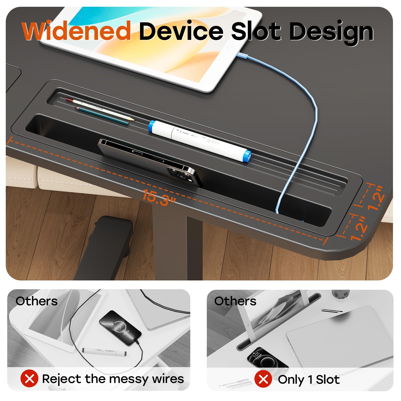 Small Mobile Standing Desk with Drawer, 23.6"x19.7" Rolling Laptop Cart on Wheels, Height Adjustable Sit Stand Computer Workstation with Storage for Compact Space, Black