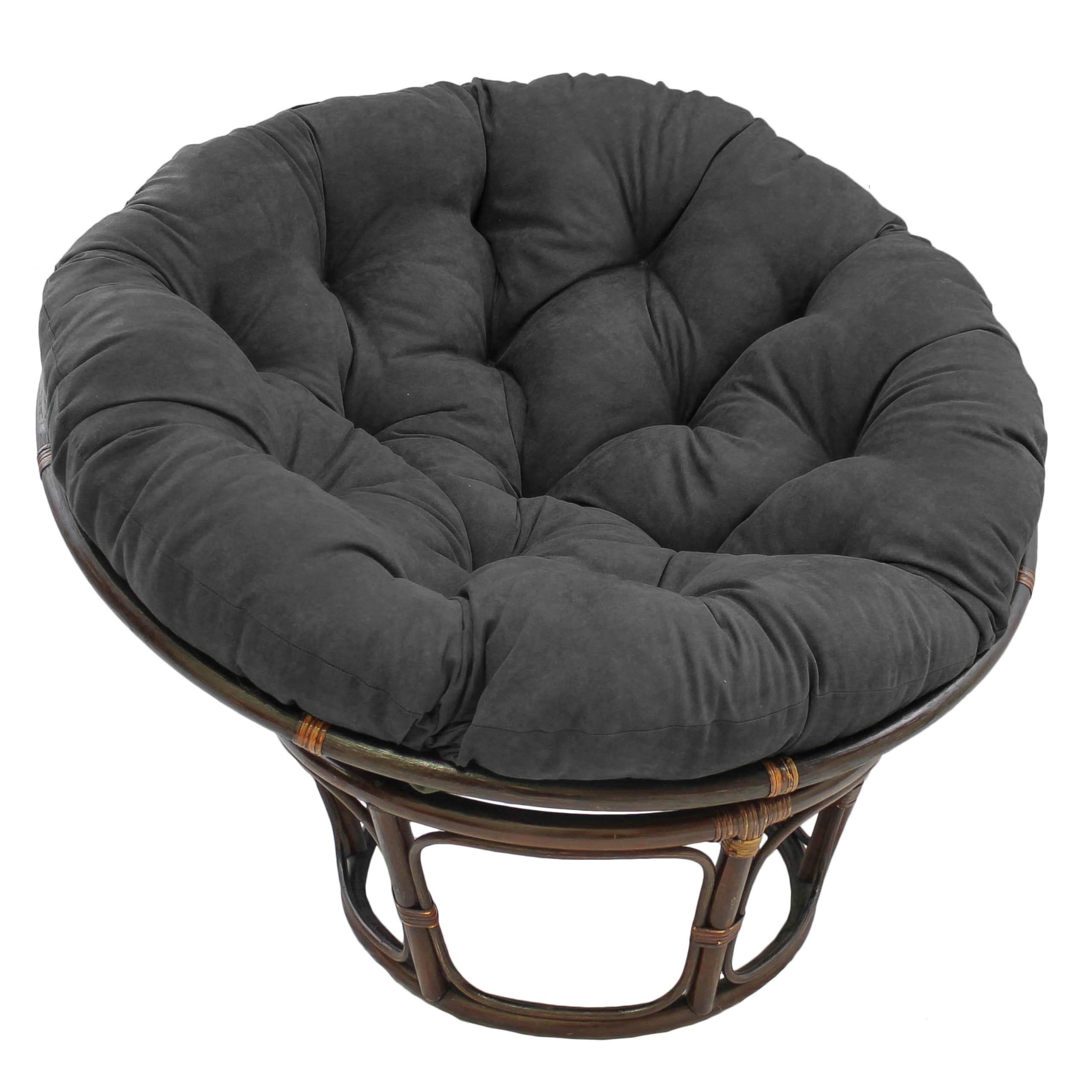 Blazing Needles Polyester Microsuede Papasan Cushion, 1 Count (Pack of 1), Aqua Blue