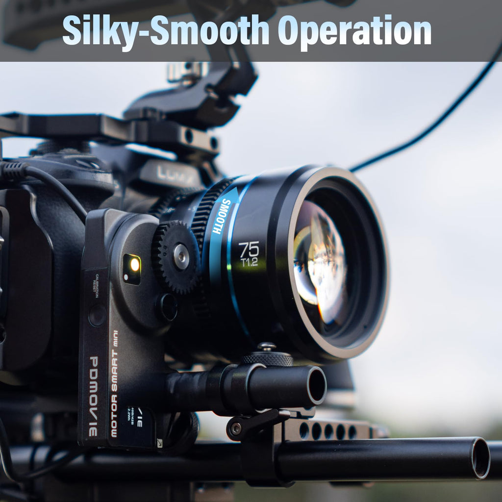 SIRUI Night Walker T1.2 Cine Lens Set, 16mm, 24mm, 35mm, 55mm, 75mm Large Aperture Manual Focus Lens (M4/3 Mount, Black)