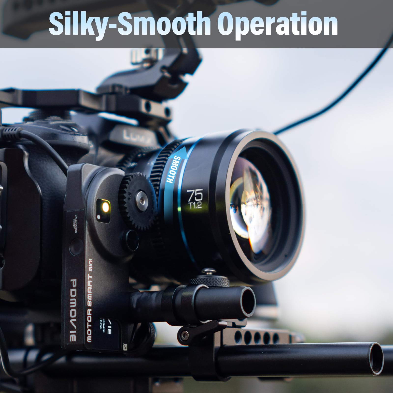 SIRUI Night Walker T1.2 Cine Lens Set, 16mm, 24mm, 35mm, 55mm, 75mm Large Aperture Manual Focus Lens (M4/3 Mount, Black)