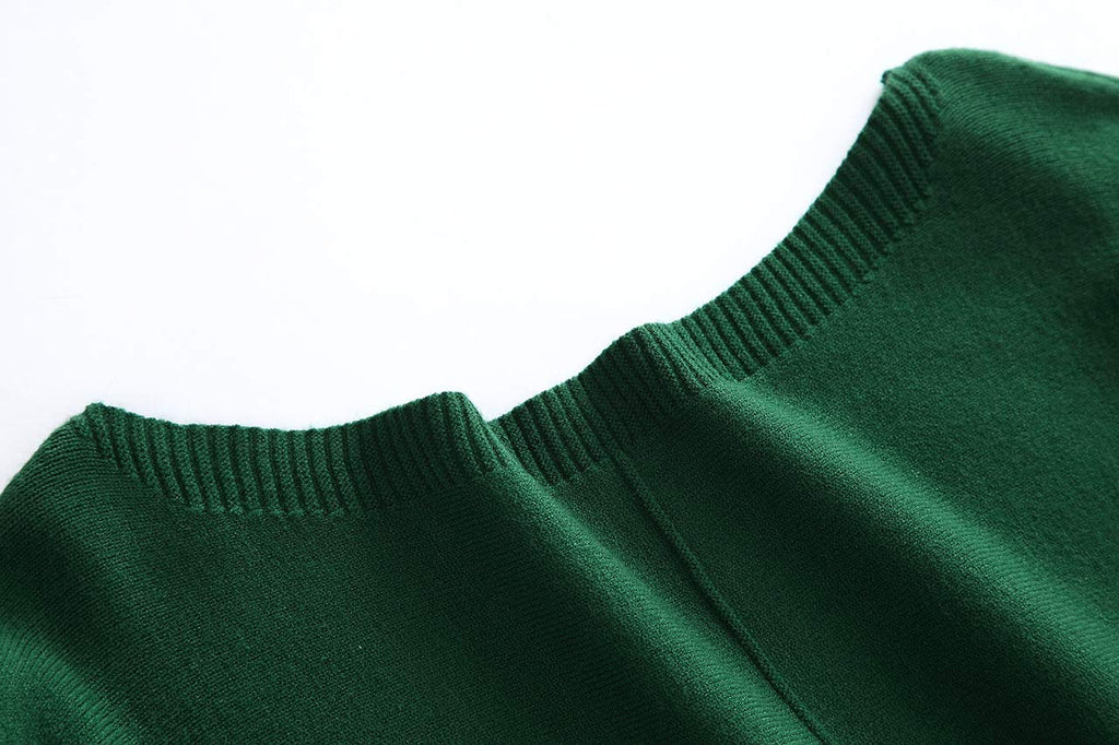 GABERLY Boat Neck Batwing Sleeves Dolman Knitted Sweaters and Pullovers Tops for Women