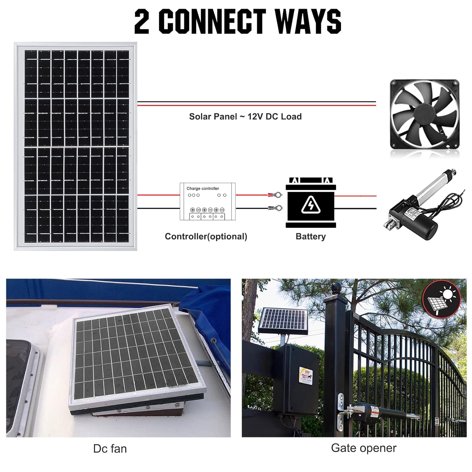 5W Solar Panel High Efficiency 12V Portable Solar Chargerfor Small Devices Monocrystalline Photovoltaic Module LED Lights, Power Banks, and 12V Batteries, Ideal for Outdoor Use
